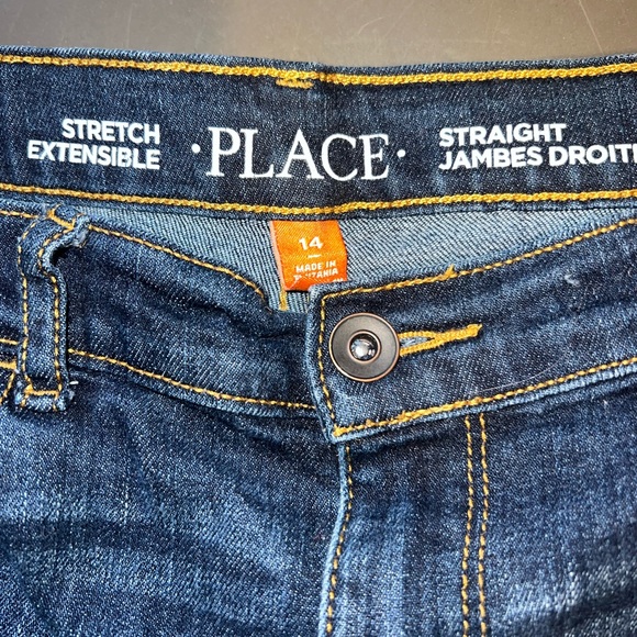 2 Pairs Children’s Place Boys Jeans Size 14 Straight Stretch Style - Picture 3 of 7